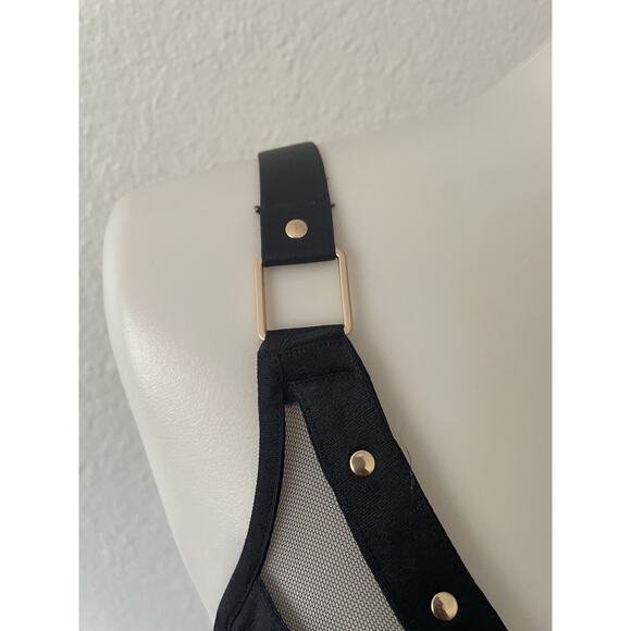 Honey Birdette Bra Indira Sheer Mesh Studded Lingerie Black FLAW - Picture 4 of 13